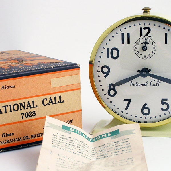Ingraham Alarm Clock Etsy