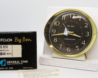 New-in-Box 1970 Big Ben alarm clock, made in the USA!!