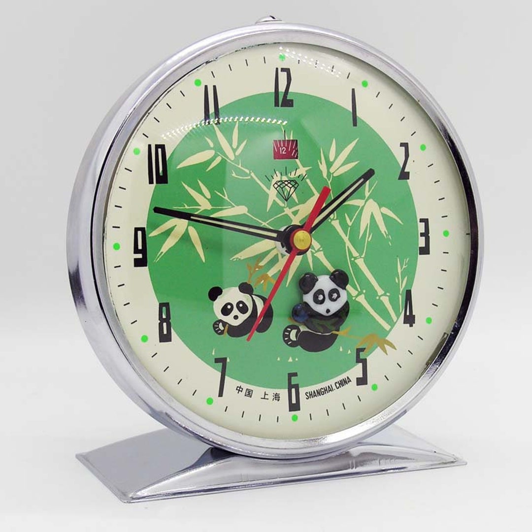 Animated Panda Alarm Clock Etsy