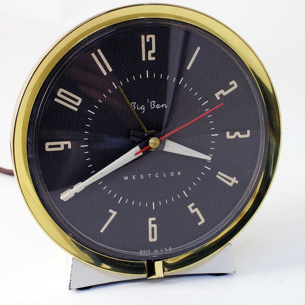 Refurbished 1957 Big Ben ELECTRIC alarm clock, made in the USA!!
