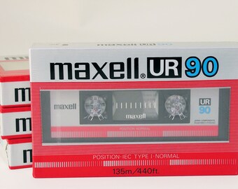 Unopened Maxell UR-90 Cassette Tapes - set of 4!