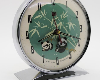 Vintage Animated Panda Alarm Clock!