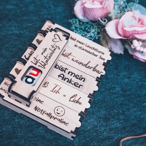 personalisierte Kiste, inkl. Duplo. - Box mit deinem Spruch zum Valentinstag oder als Weihnachtsgeschenk #006