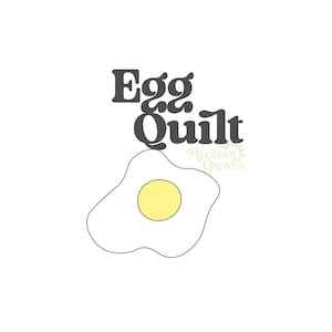 Fried Egg Quilt PDF Download Sewing Beginners Quilters Original Kitschy Fun Colorful Happy Baby Gift Handmade