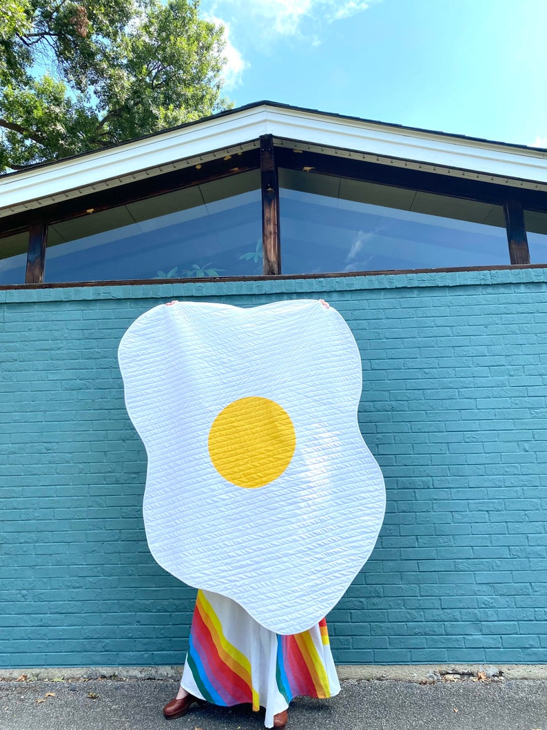 Fried Egg Quilt PDF Download Sewing Beginners Quilters Etsy