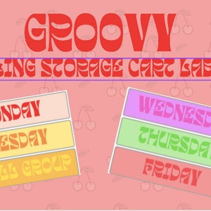 Etykiety na wózki magazynowe Groovy Rolling