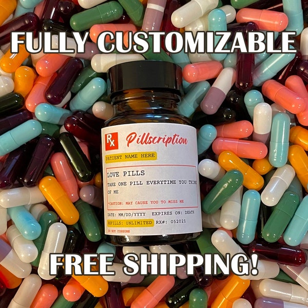 Pill Bottle Etsy