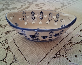 Piattino portagioie blu di Delft