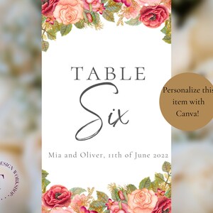 Posh Wedding Table Numbers, Wedding Table Numbers, Party Table Numbers, Posh Wedding,