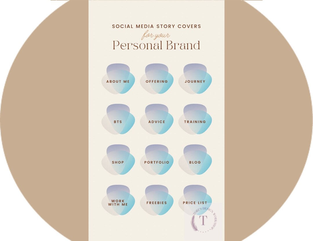 12 Pastel Blue Instagram Highlight Icons, Instagram Icons, 12 Instagram