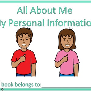 All About Me! Autism-Special Needs-Preschooler