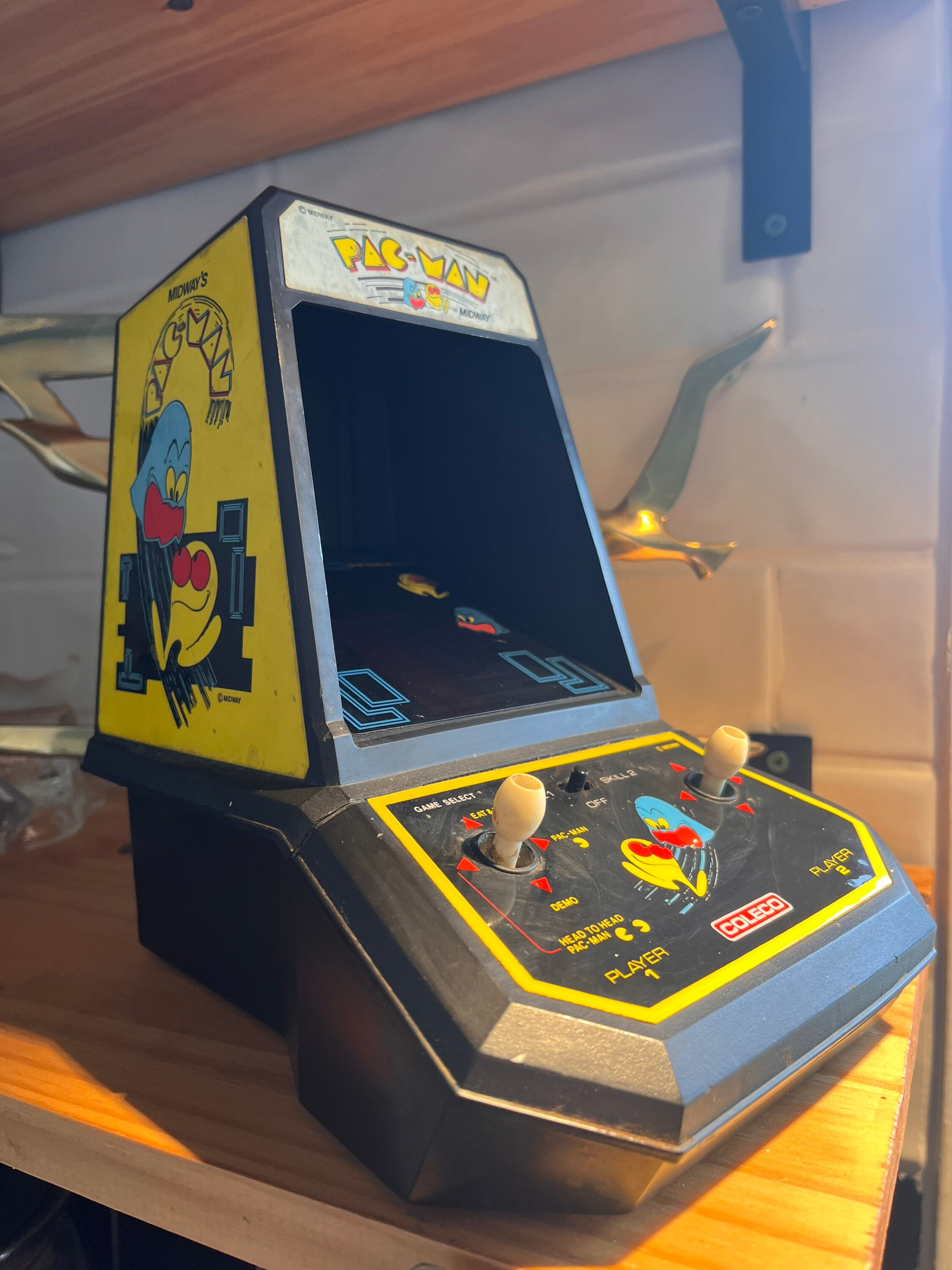 Coleco Midway's Table Top Pacman 2 Player Game Etsy