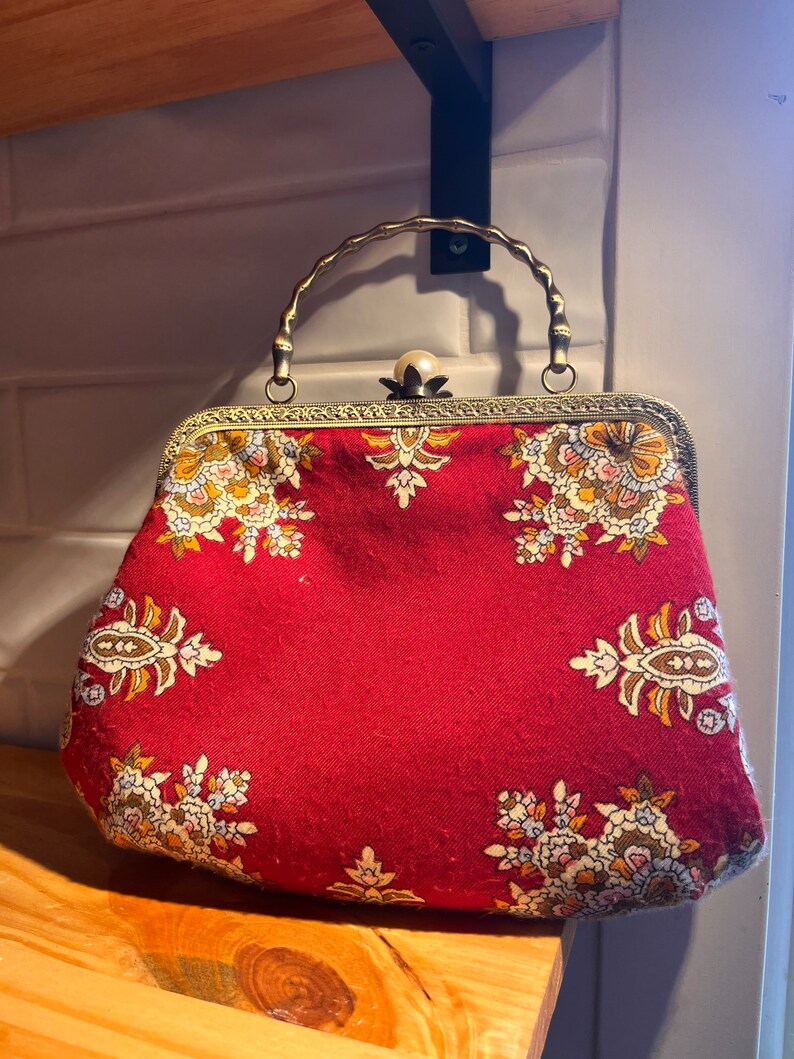 Stunning Vintage Pearl Clutch Multi Patterned Etsy