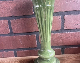 Haegar Tall Light Green Vase Ceramic Pottery