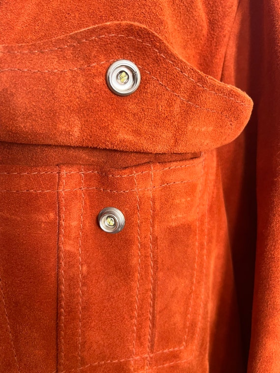 Vintage Sportchief Rawhide Leather Jacket Burnt Orange Gem