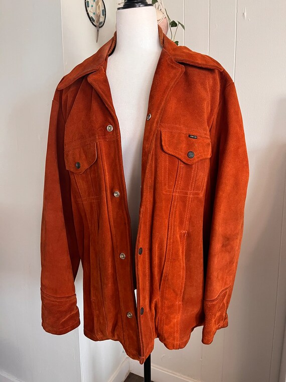 Vintage Sportchief Rawhide Leather Jacket Burnt Orange Gem
