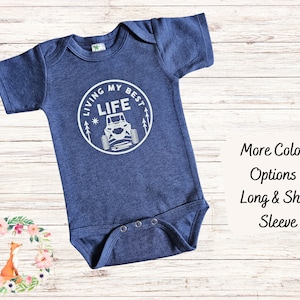 Living My Best Life UTV  Baby Bodysuit, Toddler Shirt, Youth Shirt, Offroad Kid, SXS Baby, Side By Side Baby Shower Gift, UTV Kid