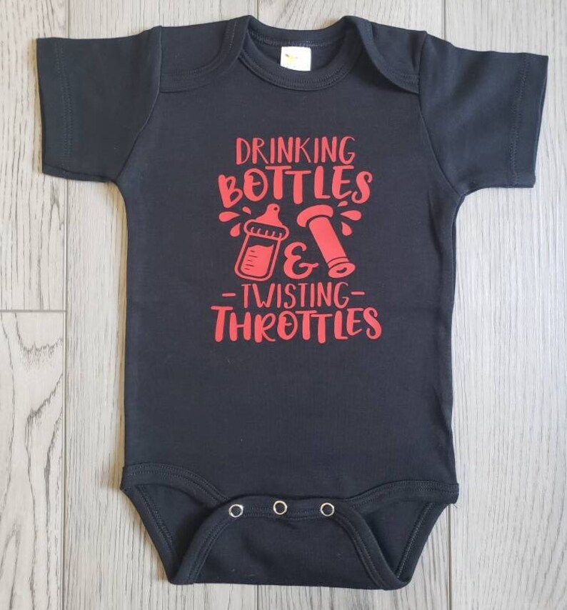 Drinking Bottles and Twisting Throttles Dirt Bike Baby Onesie Etsy