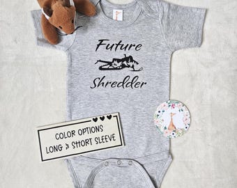 Future Shredder Snowmobile Baby Bodysuit, Baby Shower Gift