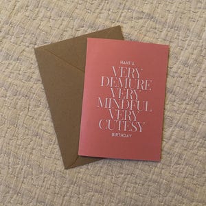 Carte d'anniversaire très sage, carte Tiktok, carte de voeux, carte meme, illustré, carte meme virale, cartes rigolotes, joyeux anniversaire, carte graphique