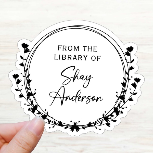 Custom Kindle Sticker, Personalized Book Label, Custom Library Sticker for Readers, Bookish Sticker, Book Club Gift, Cute Sticker for Kindle