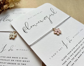 Serez-vous ma fille d'honneur Bracelet | Cadeau pour fille d'honneur - Cadeau de fête nuptiale - Bracelet à breloques en émail - Cadeau de proposition pour fille d'honneur - Mariée