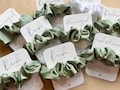 Sage Hen Do Scrunchies | Bride Tribe Favours - Spring hen do - I Do Crew Scrunchies - Sage green Hair Accessories - Hen Party Favours