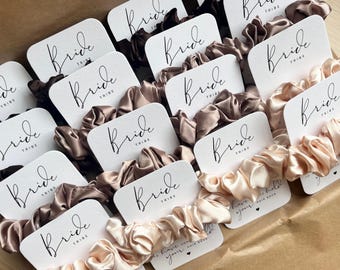 Personalised Hen Do Scrunchies | Bride Tribe Favours - Bobbles - I Do Crew Scrunchies - Hair Accessories - Hen Party Favours - Hen do gifts