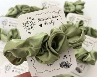 Personalized Hen Party Scrunchies: Bride Tribe Hair Accessories