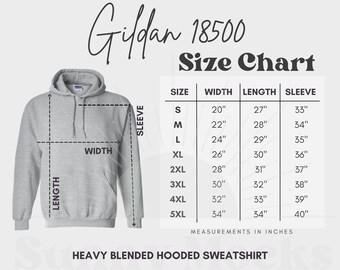 gildan sweatshirt sizing