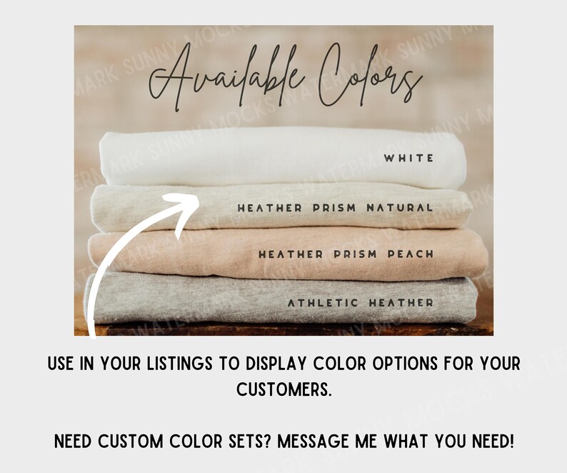 Bella Canvas 3001 CVC Color Chart Mockup Heather & Prism Etsy