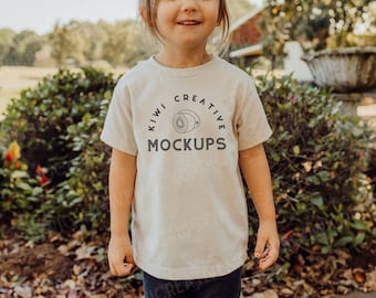 Mockup kindershirt: Bella Canvas 3001T Heather Dust (digitale download)