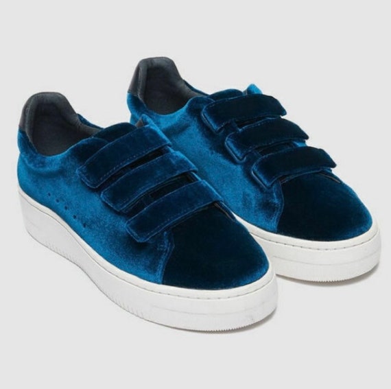 Sandro Anita Velvet Leather Platform 
