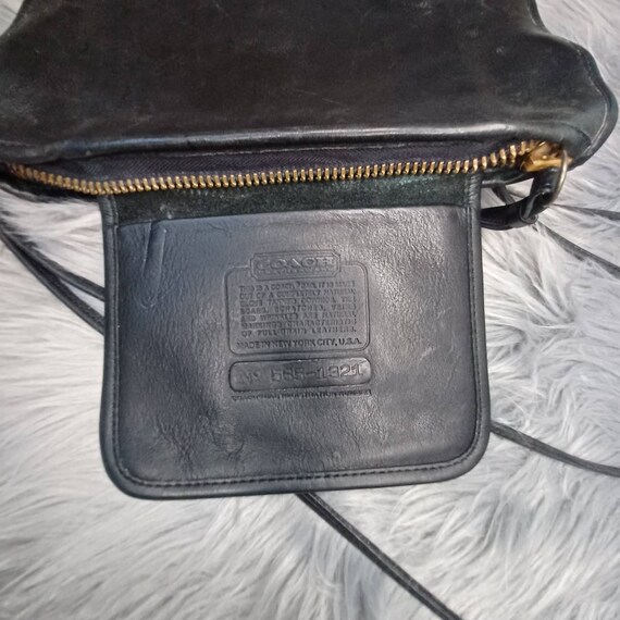 1960's Leather COACH Black Convertible Clutch - image 2