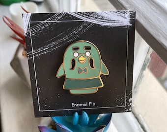 Bemalter Gyroid Emaille Pin