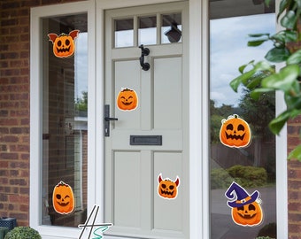 Halloween window decals, Halloween pumpkins window decor, Halloween decals for car, Happy Halloween - Halloween Home Decoration