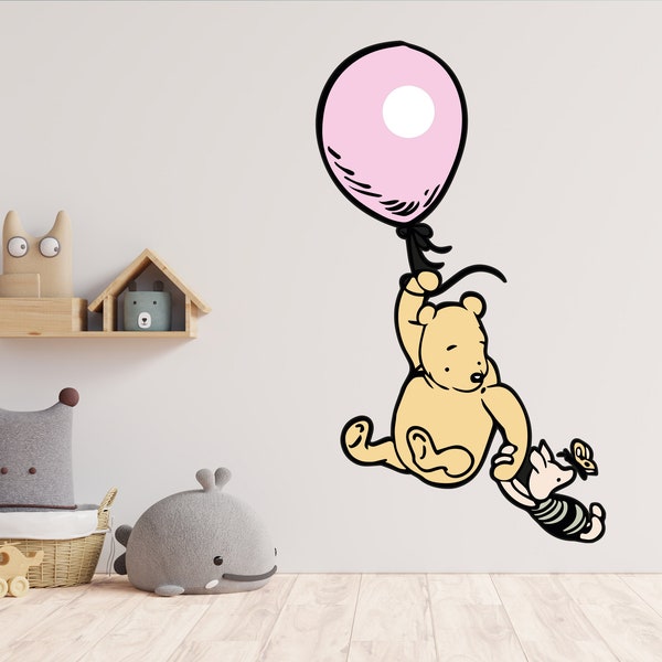 Winnie The Pooh Classic Wall Decal, Disney Wall Decal, Classic Pooh I knew an Adventure quote sticker