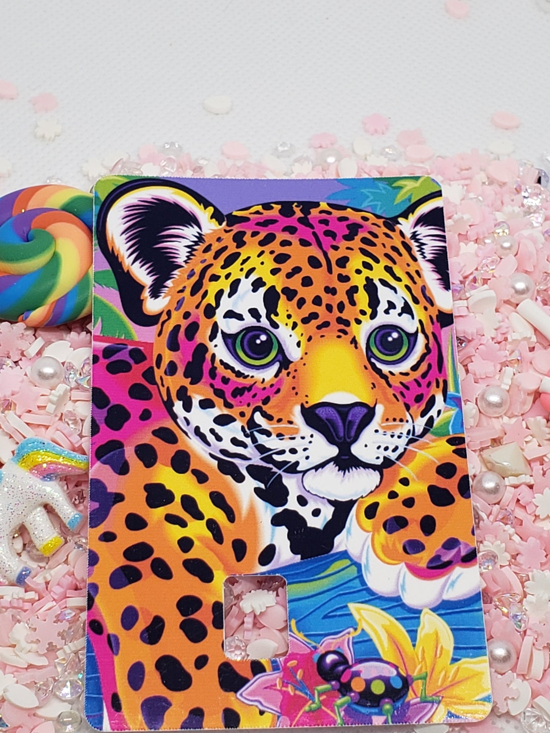 Lisa Frank Leopard Credit Card Sticker - Etsy