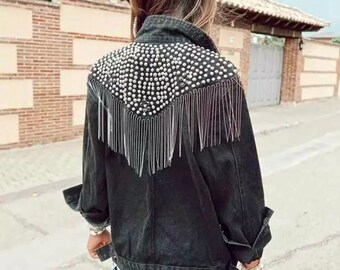 tassel fringe jacket