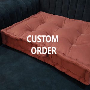 Custom Bench Cushion | Window Seat Chair Pad | French Cushions | Tufted Cushion | Sofa