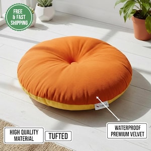 Rundes Kissen: Donut Bodenkissen, Gartenkissen Multicolor Stuhlunterlage