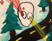 stoplight funtime winter road