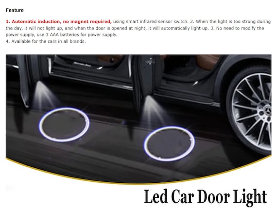 Led Auto Tür Licht Laser Projektor Willkommen Lampe Für Mercedes