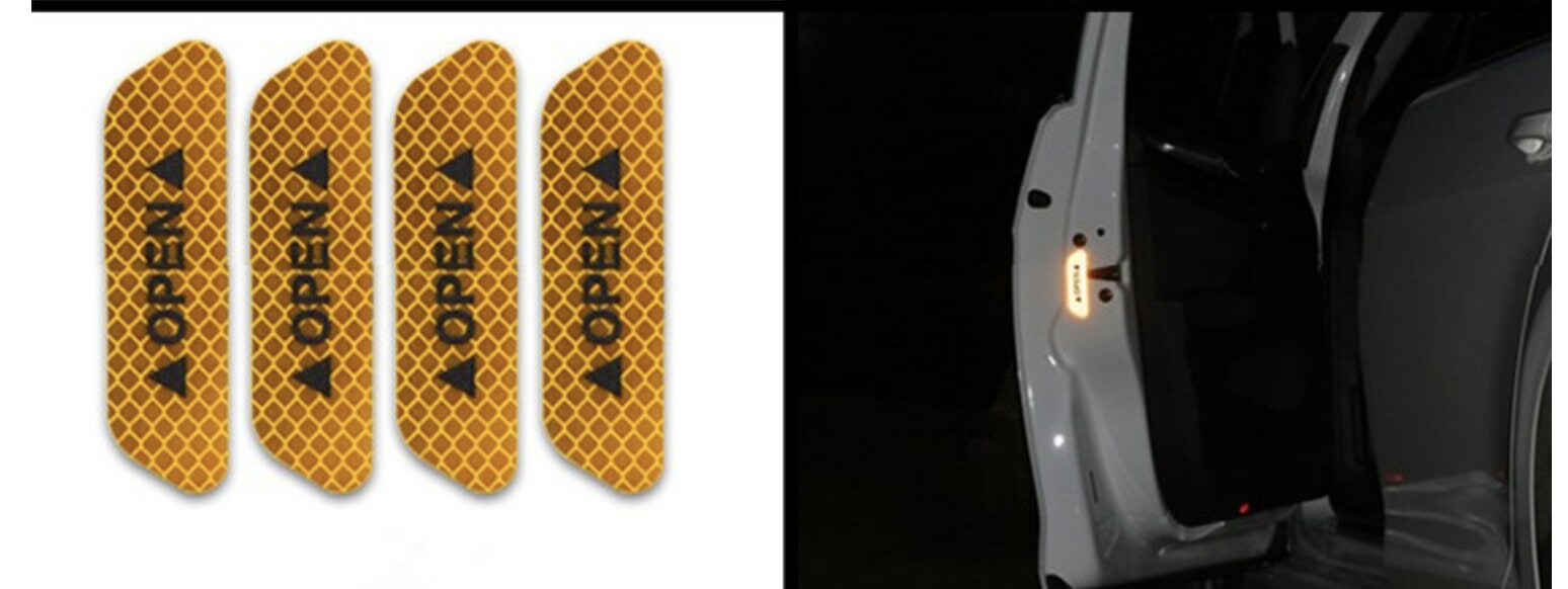 Car Door Reflective Sticker. Warning Sticker for Car Doors. Sticker W