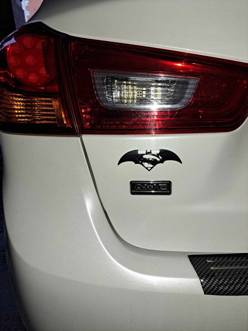 3D Metallic Car Decal. Bats Design. Car Decoration. Metallic Etsy