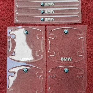 Protezione antigraffio per maniglia/portiera dell&#39;auto. Più spessa, più trasparente, con e senza logo. Edizione limitata. Disponibile con 4 o 8 pezzi. RAM, GMC, Toyota e altri!