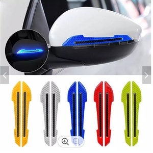 Side Mirror Reflector Side Mirror Bump Protector Colourful Side Mirror Sticker Hides some side mirror scratches. More Colours Available. New