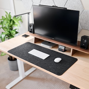Handmade Stitched Premium Felt Desk Pad: Exquisite Minimalist Design