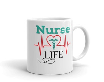 Tazza da caffè infermieristica - Regalo di laurea - Personalizzato - Regalo per RN - Regalo per la laurea dell'infermiera - Tazza da infermiera registrata
