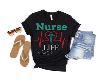 Nurse Life Shirt, Nurse Life, Nieuwe verpleegster, Verpleegster Gift, Verpleegster Graduate Gift, Verpleegkundige Waardering Gift, Geregistreerde Verpleegster Shirt, RN Shirt